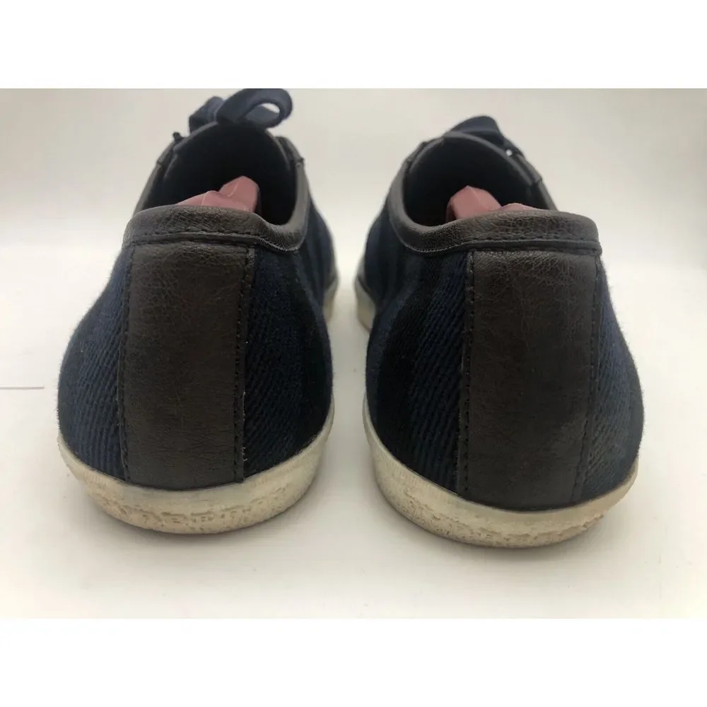 Burberry Low Top Sneakers Brown Leather Nova‎ Check Canvas Mens Size EU 42 US 9